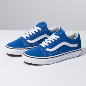 Vans Erkek Spor Ayakkabı Old Skool Mavi/Beyaz | 54744-264